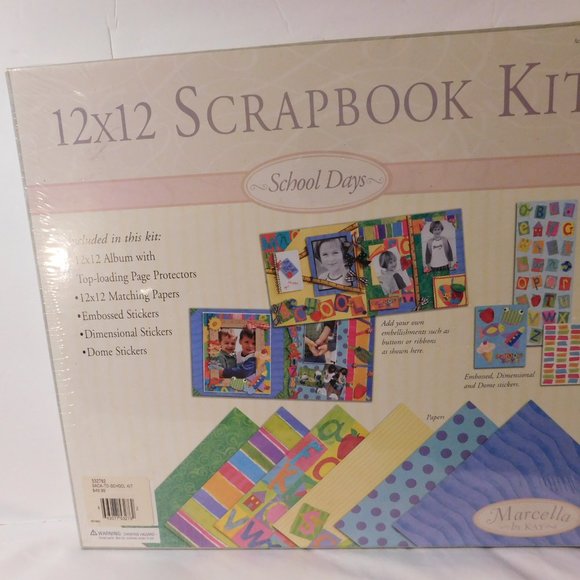 School Days Scrapbook Kit Marcella Kay NEW - Picture 2 of 4
